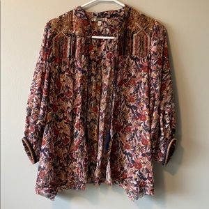 Gimmicks embroidered kimono